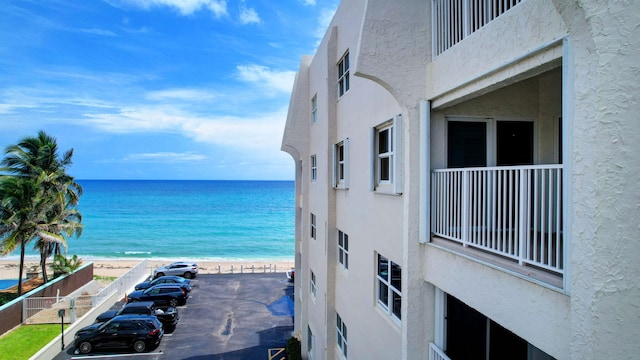 water view with a beach view