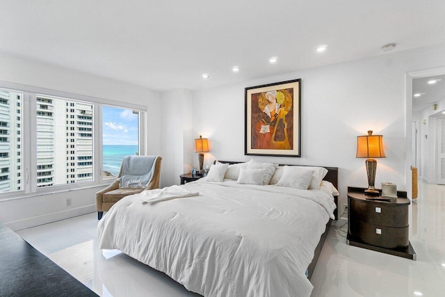600 S Ocean Blvd Unit 1207, Boca Raton, FL 33432 - bedroom featuring recessed lighting and baseboards