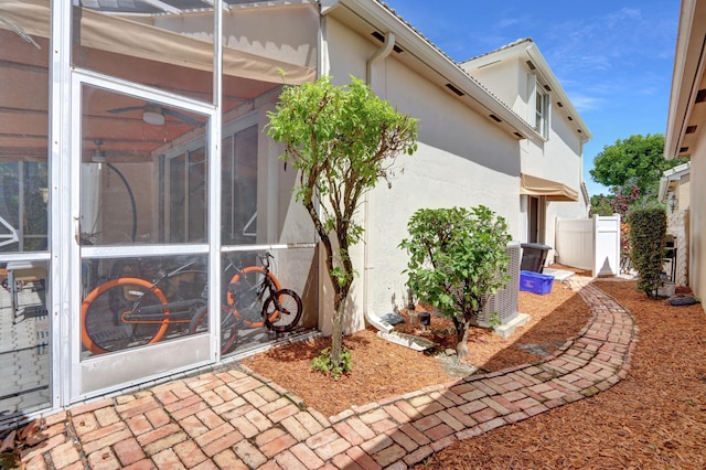 view of home's exterior featuring a patio