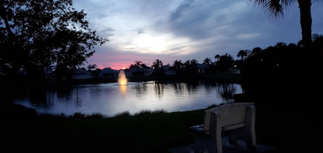 view of water feature