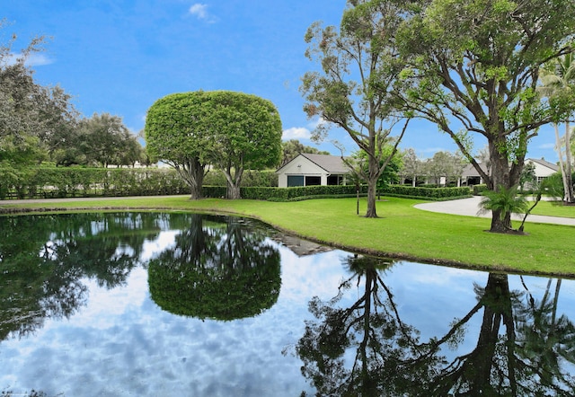 view of water feature