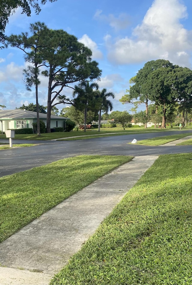 view of road