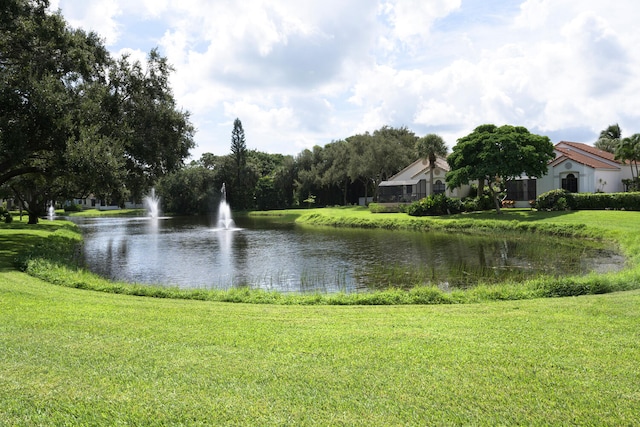 view of water feature