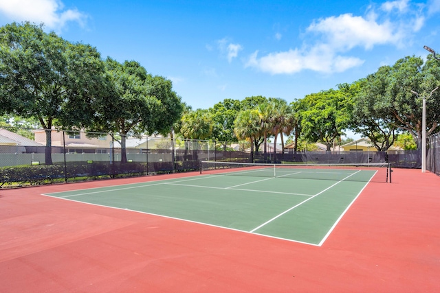 view of tennis court