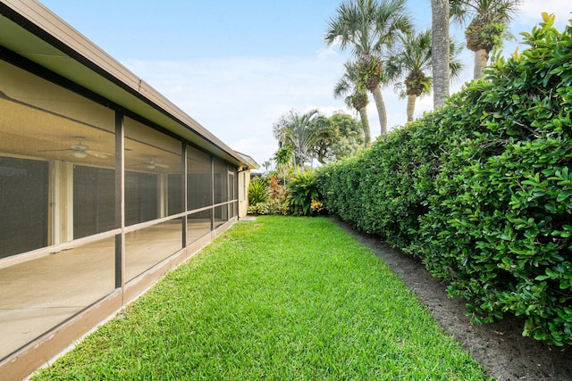 view of yard featuring a patio