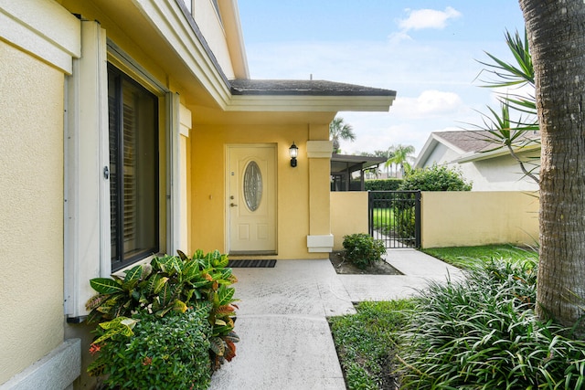 view of property entrance