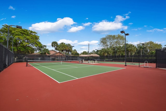 view of sport court