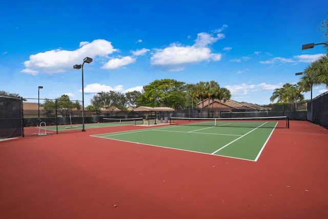 view of sport court