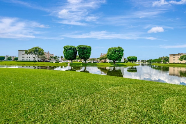 view of water feature