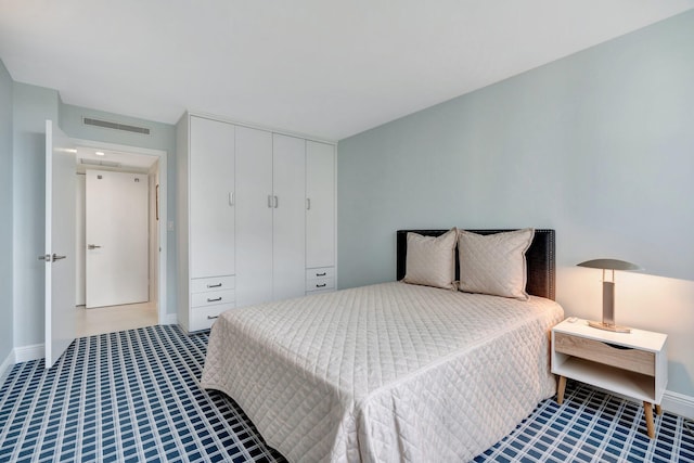 bedroom featuring a closet