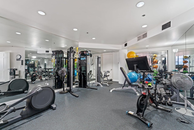 view of exercise room