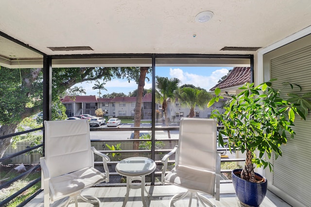 view of sunroom / solarium