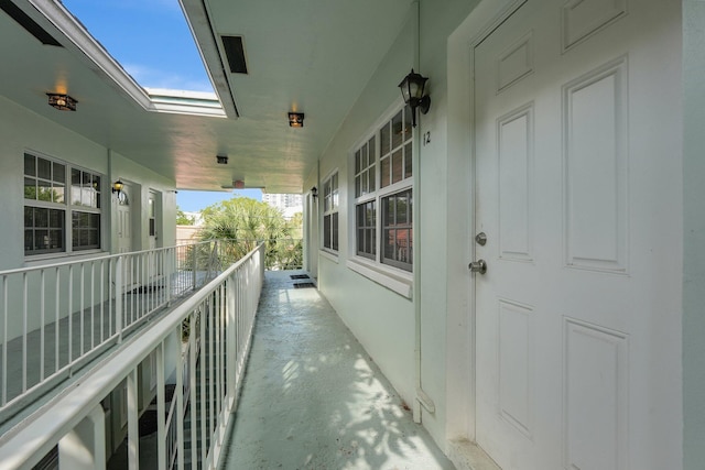 view of balcony