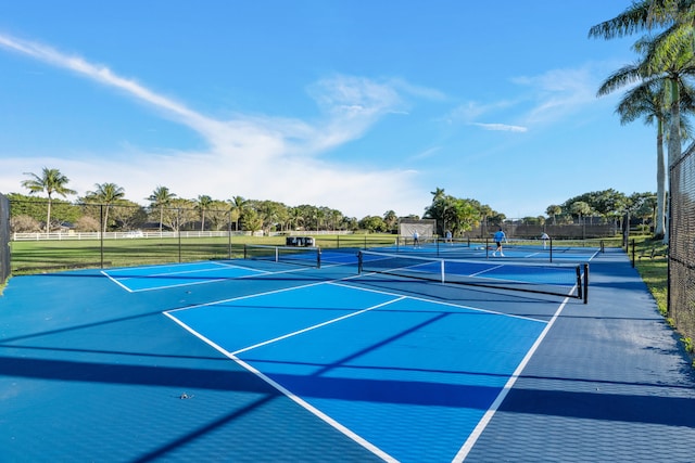 view of tennis court