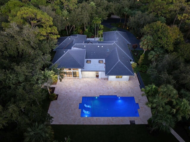 16436 Bridlewood Cir E, Delray Beach, FL 33445 - aerial view of property and surrounding area with a forest