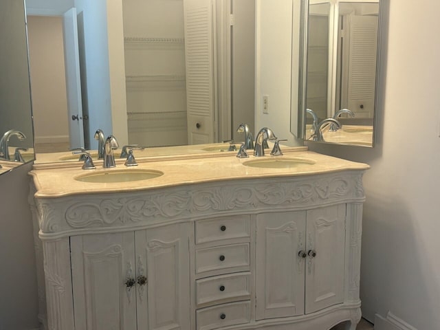 bathroom featuring vanity