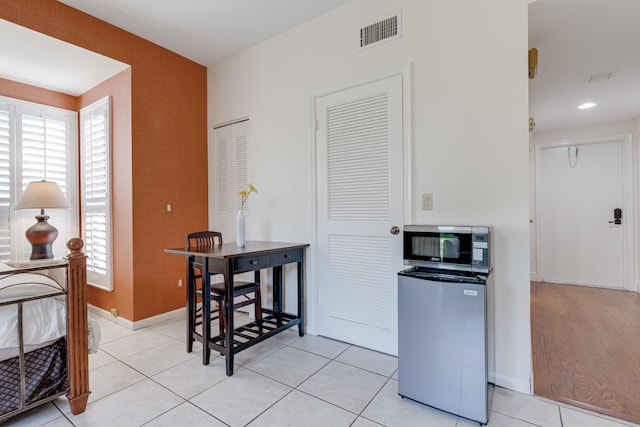 kitchen featuring light hardwood / wood-style floors