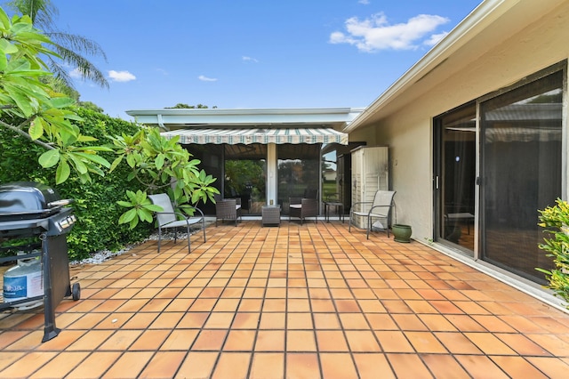 view of patio / terrace featuring area for grilling