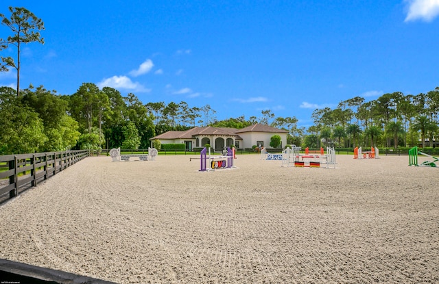 exterior space with a gazebo