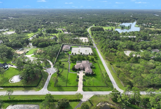 11780 Otter Run, Lake Worth, FL 33449 - bird's eye view featuring a view of trees and a water view