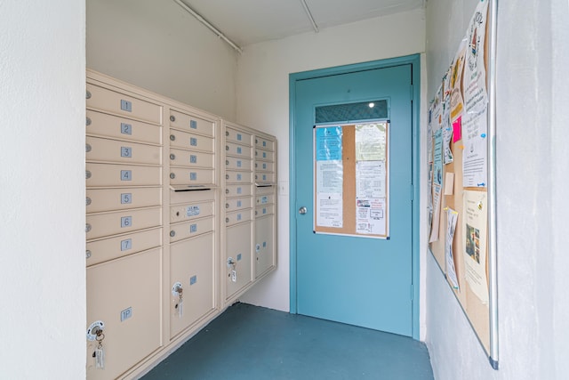 view of community featuring a mail area