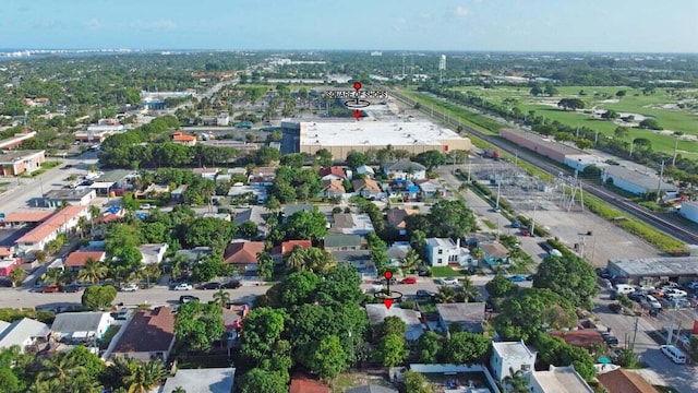 aerial view featuring a residential view