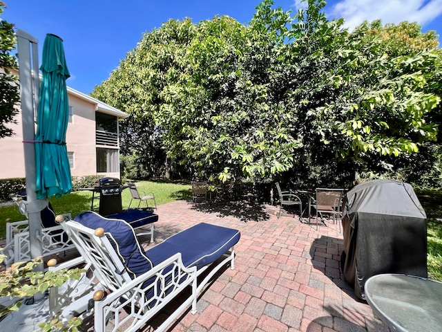 view of patio / terrace featuring area for grilling