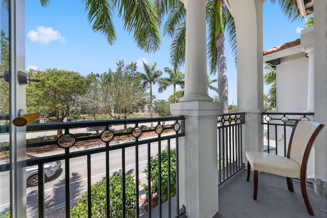 view of balcony
