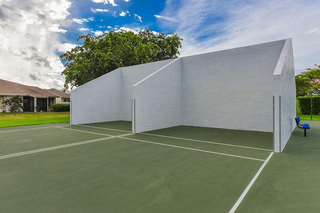 view of sport court