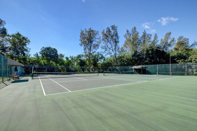 view of tennis court