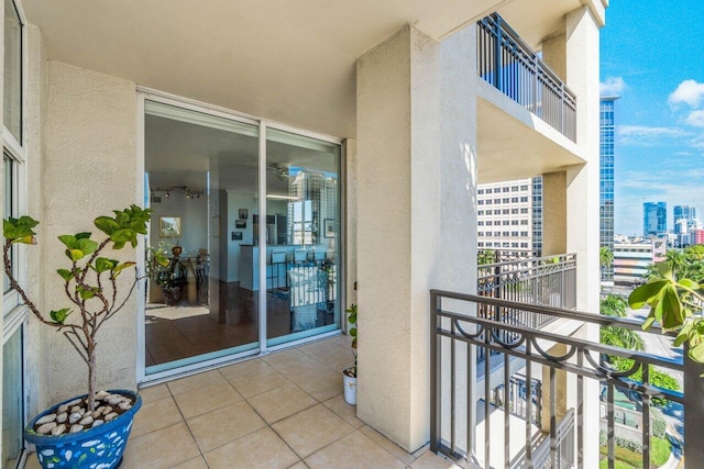 view of balcony