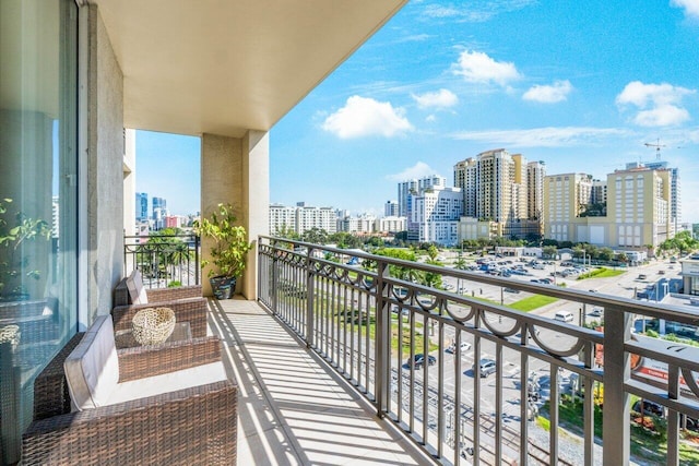 view of balcony