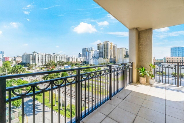 view of balcony