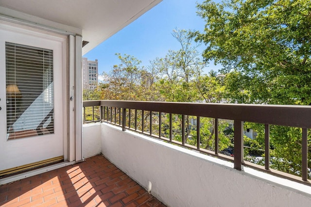 view of balcony