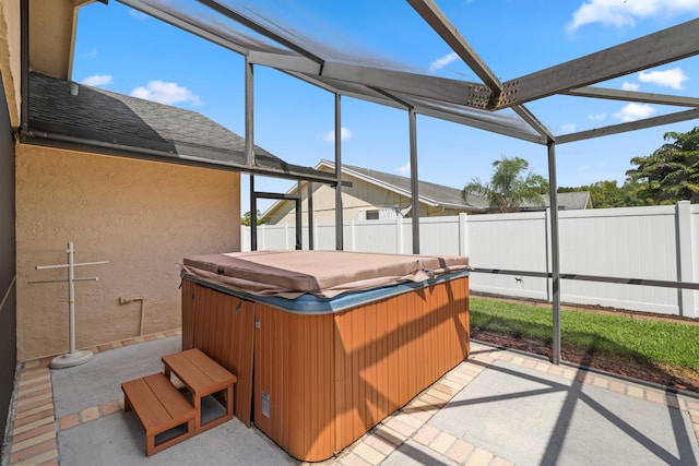 view of sunroom / solarium