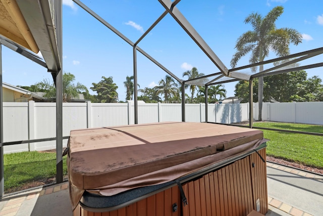 view of sunroom / solarium