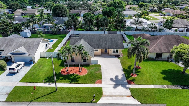 birds eye view of property