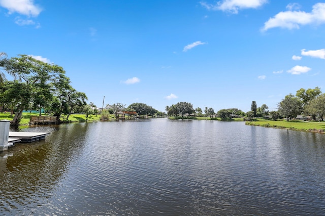 view of water feature