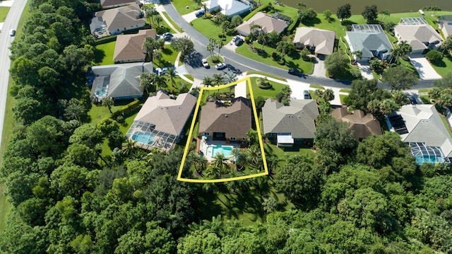 bird's eye view featuring a residential view