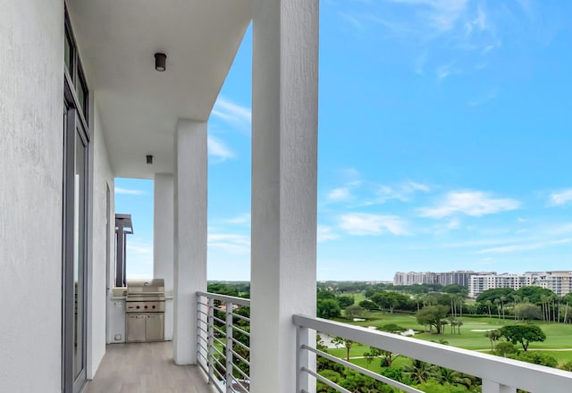 balcony with grilling area