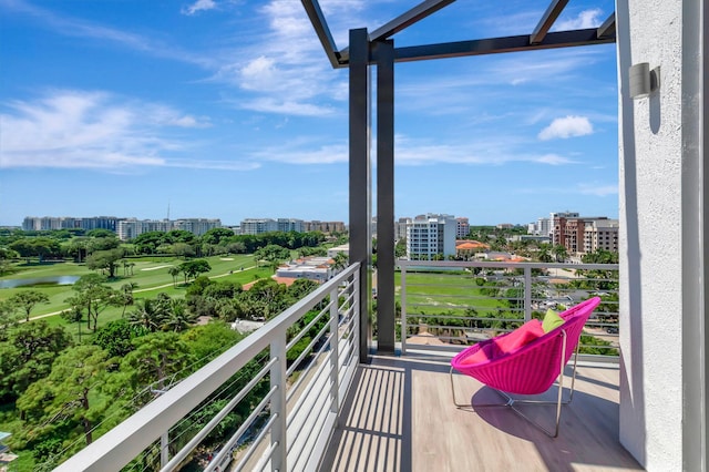 view of balcony