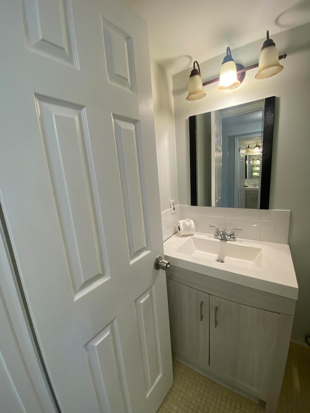 bathroom with vanity