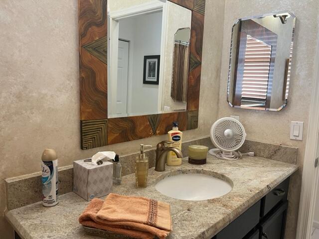 bathroom with vanity