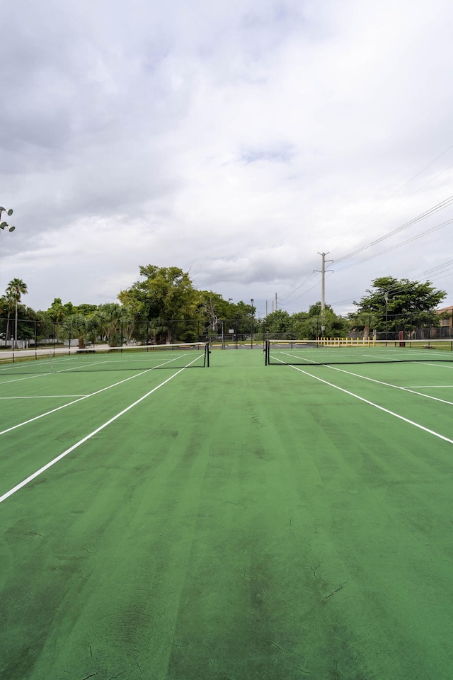 view of tennis court