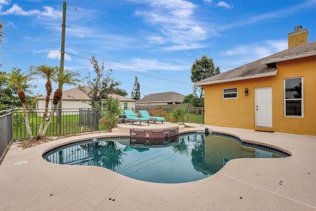 view of pool with a patio