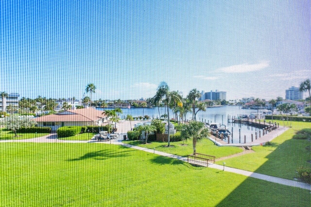 view of water feature