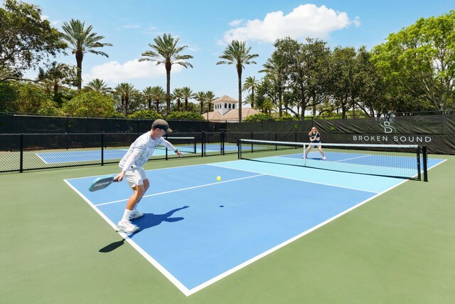 view of tennis court