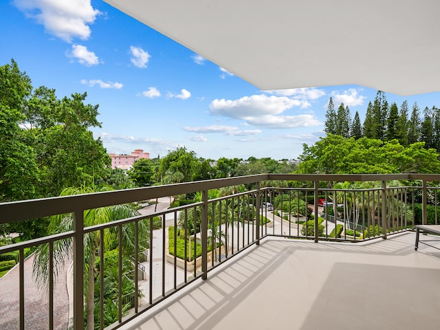 view of balcony