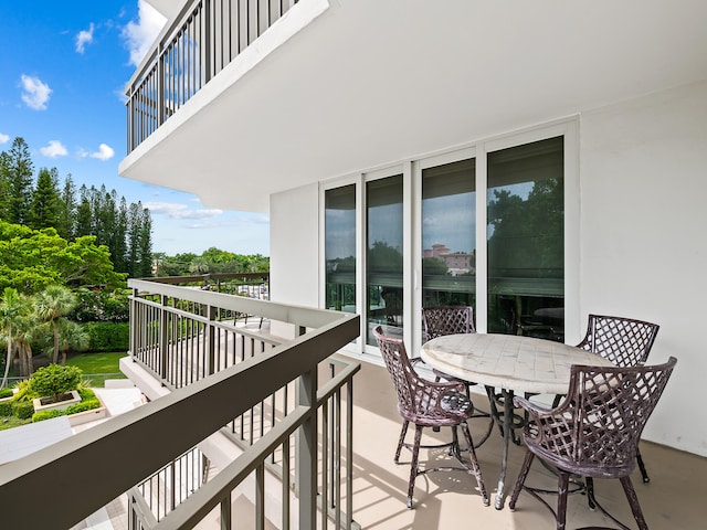 view of balcony