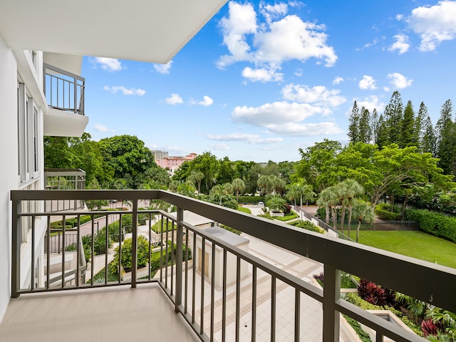 view of balcony